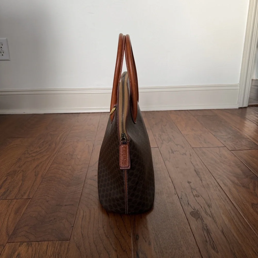 Authentic Vintage Celine Macadam Dome Satchel - Picture 3 of 13